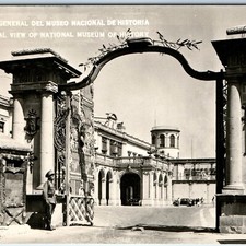 c1940s Mexico City Chapultepec Castle Gate RPPC National History Museum Guard picture