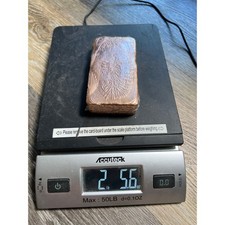 Copper Bullion Bar 2lb 5.6oz Copper Hand Poured Ingot Metal picture