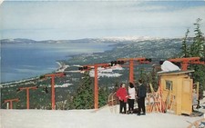 Postcard CA: Heavenly Valley Ski Lift, Lake Tahoe, California Posted 1960 picture