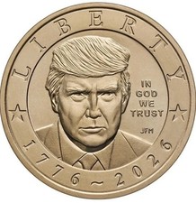 LOT OF 10 - 2026 Semiquincentennial President Donald Trump $1 Coin x10 picture