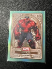 # 2025 Topps Marvel Mint Red Hulk Bronze Minted Teal SSP /75 PACK FRESH NM picture