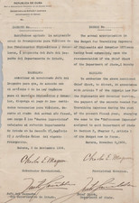 1906 PROVISIONAL GOVERNOR CHARLES E MAGOON HISTORICAL DOCUMENT SIGNED AUTOGRAPH picture