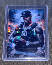 50 Cent Custom Refractor Holo Prizmatic Hip Hop Rap Trading Card Fifty Cents picture