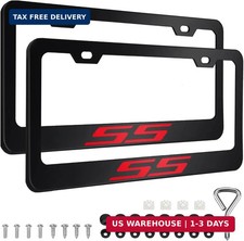 2 Pack SS License Plate Frame, Front Back License Plate Cover,SS License Plate B picture