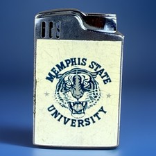 Vintage Memphis State University Musical Lighter Vintage Blue Bird Japan Tiger picture