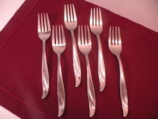 Set Of 6 Towle SCC Supreme Cutlery Stainless Japan TWS110 Dinner Forks 7