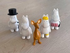 Moomin Figure set, Moomintroll, Snorkmaiden, Moominmamma... Bulls 2000 Finland picture