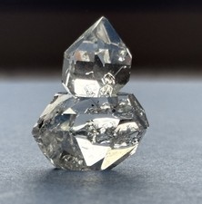 “Snowman” Herkimer Diamond Intergrown Crystal Pair HERKIMER, NY picture