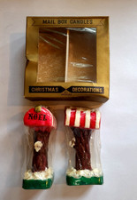 Vintage NOS Christmas Candles Mailbox Noel Japan by Artiflor Original Box MCM picture