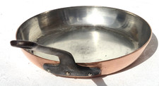 Vintage 11inch French Copper Frying Pan France Stainless Steel Lining 2mm 4lbs picture