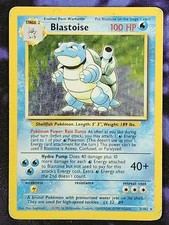 Pokemon Blastoise 2/102 (HP) Holo Unlimited Base Set BS picture