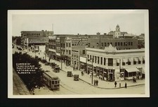 Corner of Third Avenue and Fifth St So Lethbridge Alberta - Street- Old Photo picture