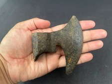 Old Vintage Hand Forged Rustic Iron Axe Hatchet / Axe Head Wood Cutter Tool PM31 picture
