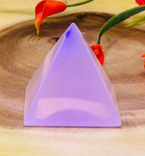 Fluorescent Rose Pink Mangano Calcite Pyramid, Pink Calcite Crystal Pyramid picture