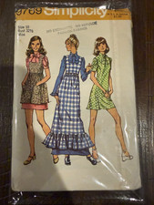 Vintage Simplicity Women's Junior Petites & Misses Dress Sewing Pattern 9769 picture