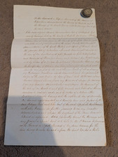 1828 Calligraphy Fakenham Lancaster William Neal Conditional Surrender Indenture picture
