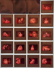 Adam and Six Eves Sexy Busty Woman 17 Movie Still 35mm Slides Vintage Photo Lot picture