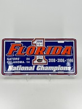 NEW 2008 FLORIDA GATORS Football SEC CHAMPIONS Metal License Plate picture