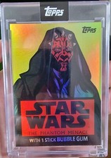 2022 Topps Star Wars Wrapper Art Phantom Menace Darth Maul /99 picture