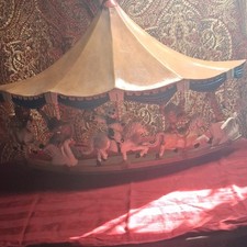 Vintage 1979 Universal Statuary Carousel Merry Go Round Animal Wall Decor Circus picture