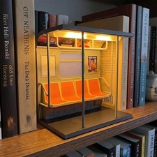 NYC Subway Train Lamp - 3D Printed Vintage New York Subway Train Night Light picture
