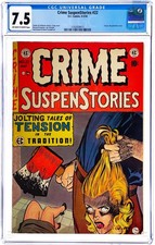 Crime SuspenStories 22 CGC 7.5 (1954 EC Comics) Pre Code Horror Decapitation Cvr picture