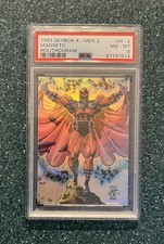 1993 SkyBox Marvel X-Men 2 HOLITHOGRAM Magneto #H-2 PSA 8 NM-MT picture