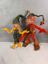 2020 Annalee Fall Elf Lot of 2 361720 & 361820 Thanksgiving NEW picture