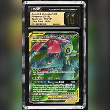 ✨️POP 13✨️ GOLD LABEL CGC 10 PRISTINE-Celebi & Venusaur GX #159/181 Ultra Rare picture