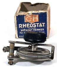 Vtg 1922-25 CH Cutler-Hammer Rheostat For Radio Reception W/O Vernier Bakelite picture