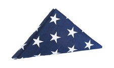 Memorial Flag 5x9.5 ft, 100% Cotton Made American US Burial Flag for Veteran ... picture