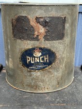 Vintage Early 1900's PUNCH Marshmallows Advertising Tin With Paper Label picture