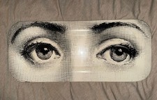 Vintage Piero Fornasetti Milano Occhi Eyes Tray Metal Made in Italy picture