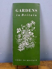Come To Britain Gardens In Britain Travel Brochure Tourist Pamphlet c1950 picture