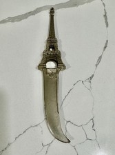 Museum Rare Antique 1889 Paris World Fair Eiffel Tower Letter Opener Lion Stamp picture