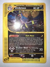 Pokemon Umbreon H29/H32 Aquapolis Holo ENG Poor - No Charizard Crystal   picture
