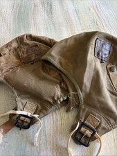 WWII USN Navy Pilot Aviator Flying Helmet picture