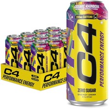 12-Pack Cosmic Rainbow 16 Fl Oz Energy Drink - Zero Sugar, 200mg Caffeine Boost picture