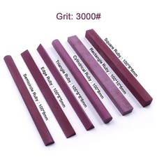 3000 Grit Whetstone Polishing Knife Sharpener Ruby Stone Sharpening 10cm Length picture