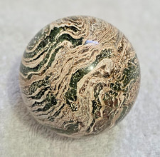 Natural Green Striped Jasper Sphere 70.5mm 15.5oz Polished Ocean Wave Crystal picture