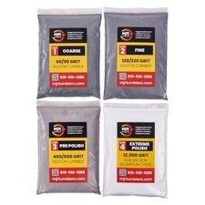 Rock Tumbler Grit Kit Refill for 10lb Tumblers, 4 Stage Polish System picture