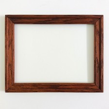 Vintage American Red Oak Wood Art Document Print Frame Landscape 8.5 x 11 Letter picture
