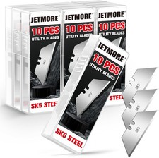 100-Pack-Utility-Knife-Blades, SK5 Steel Box Cutter Blades, 100-Pack, Silver picture
