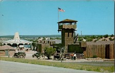 Fort Courage Set Home of F Troop 1965 TV Comedy Warner Bros ABC Studios Postcard picture