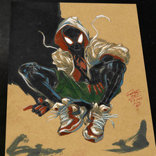 Miles Morales Art Print Signed 8.5x11 | Art by Keyeske picture