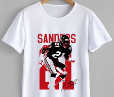 New Rare Deion Sanders Short Sleeve Cotton White All Size Unisex Shirt NP113 picture