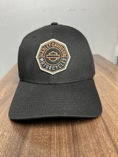 New and Unworn Harley-Davidson Black Snapback Cap With embroidered Patch picture
