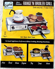 NOS Vintage Lady Winsted BROIL-R-ANGE Combo Capitol Hot Coil Electric Stovetop picture