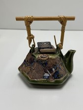 Small handmade teapot Tenmoku Malaysia handicraft picture