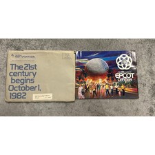 Vintage 1982 Disney EPCOT Center Opening Booklet Magic Kingdom Club Envelope picture